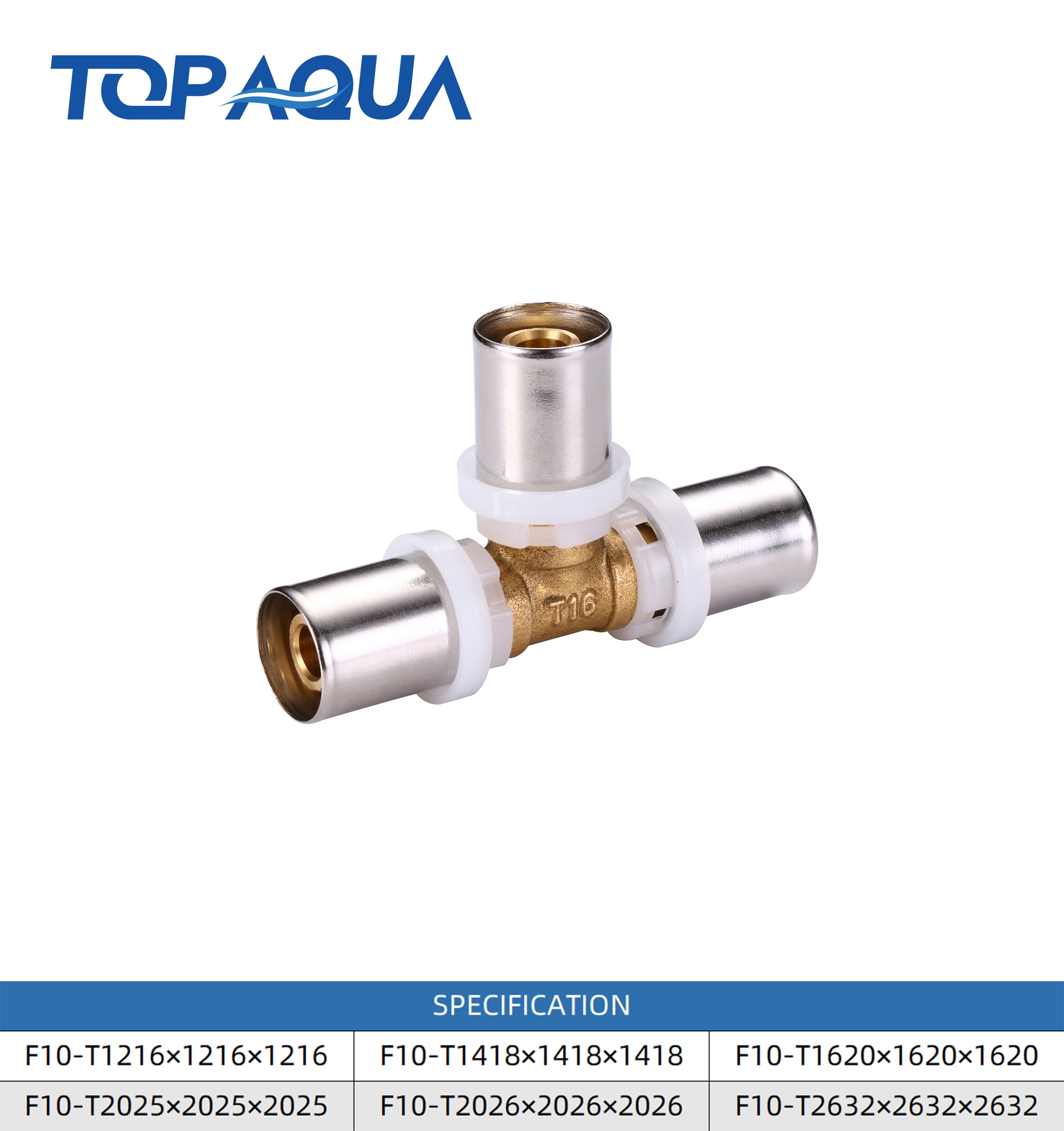 Brass Multipress LBP fittings equal tee