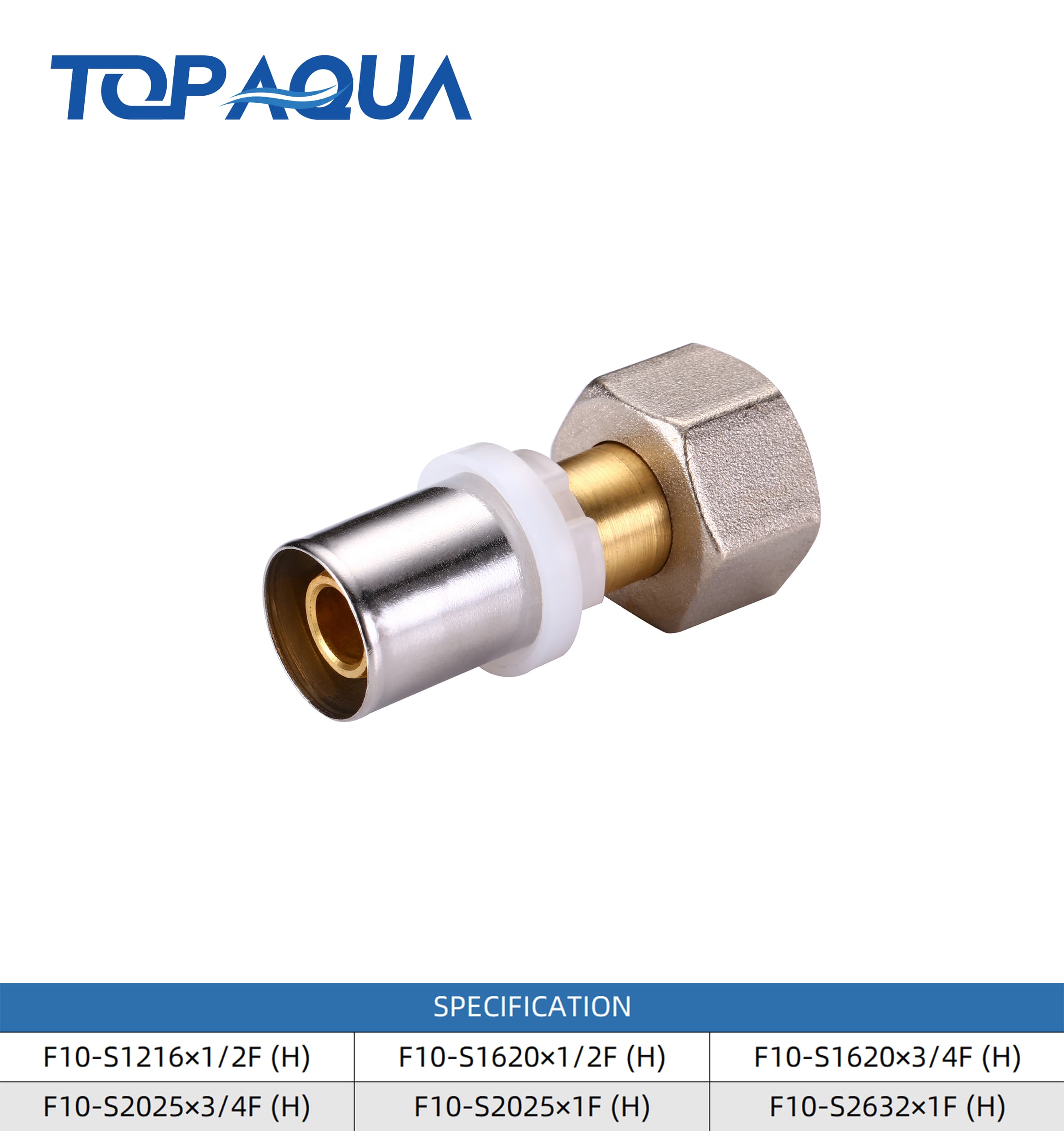 Brass Multipress LBP fittings demountable straight union