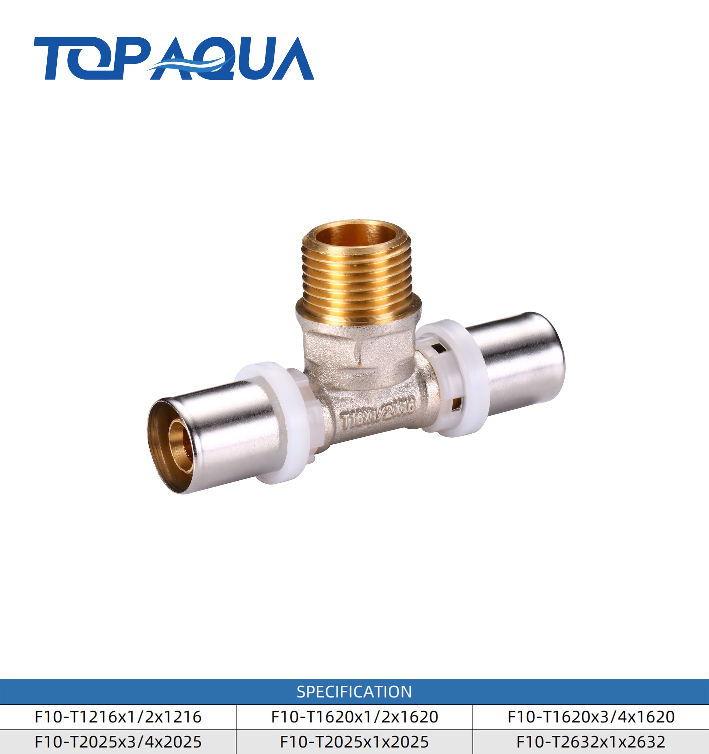 Brass Multipress LBP fittings male tee