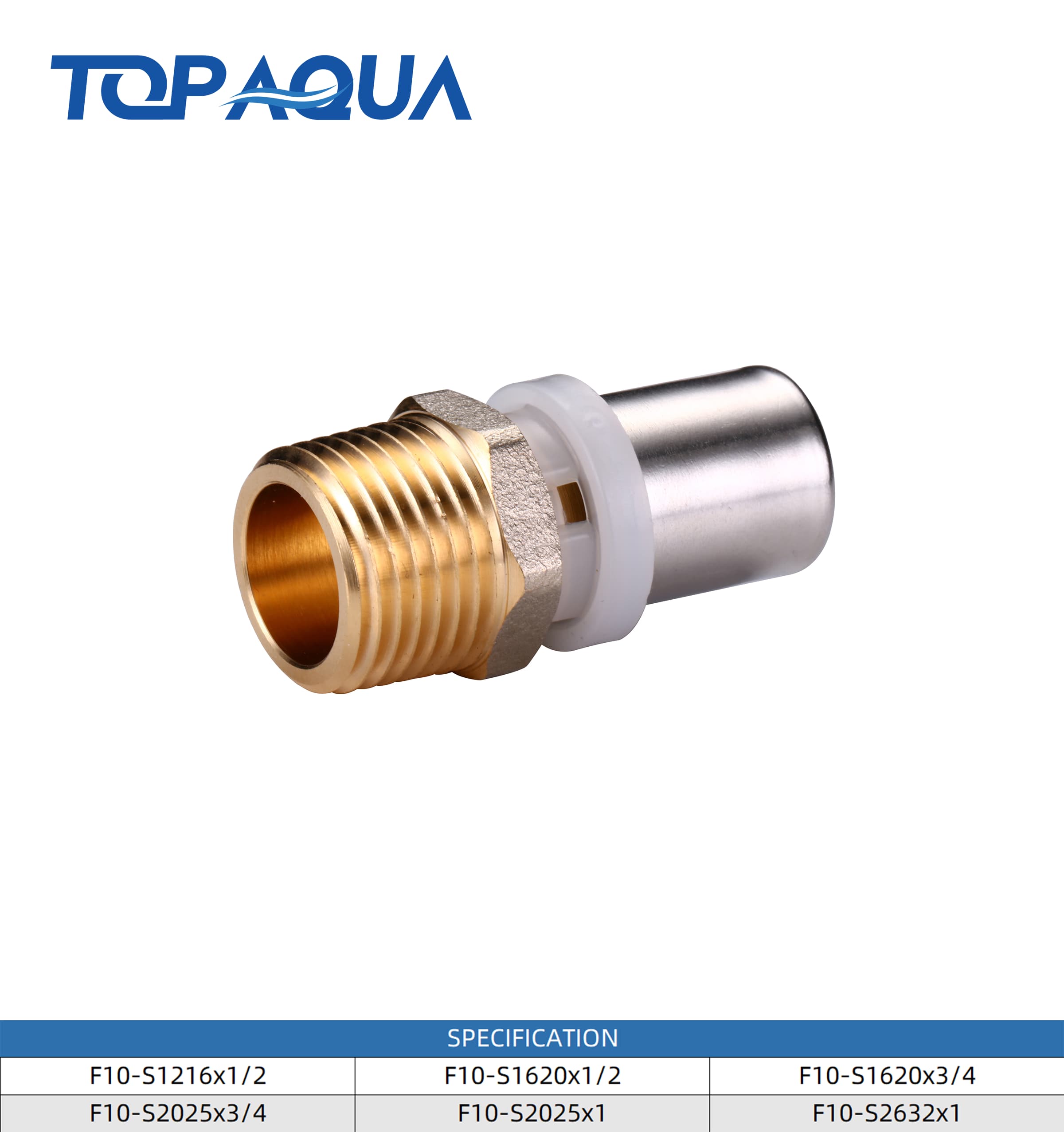 Brass Multipress LBP fittings male union