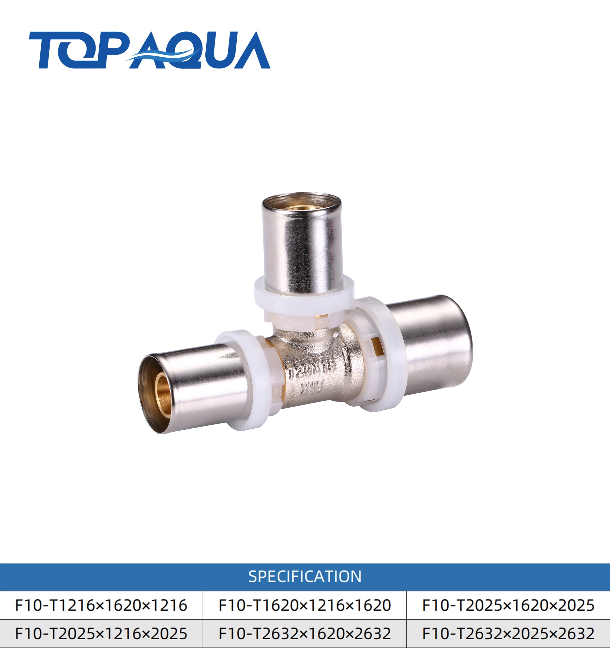 Brass Multipress LBP fittings unequal tee