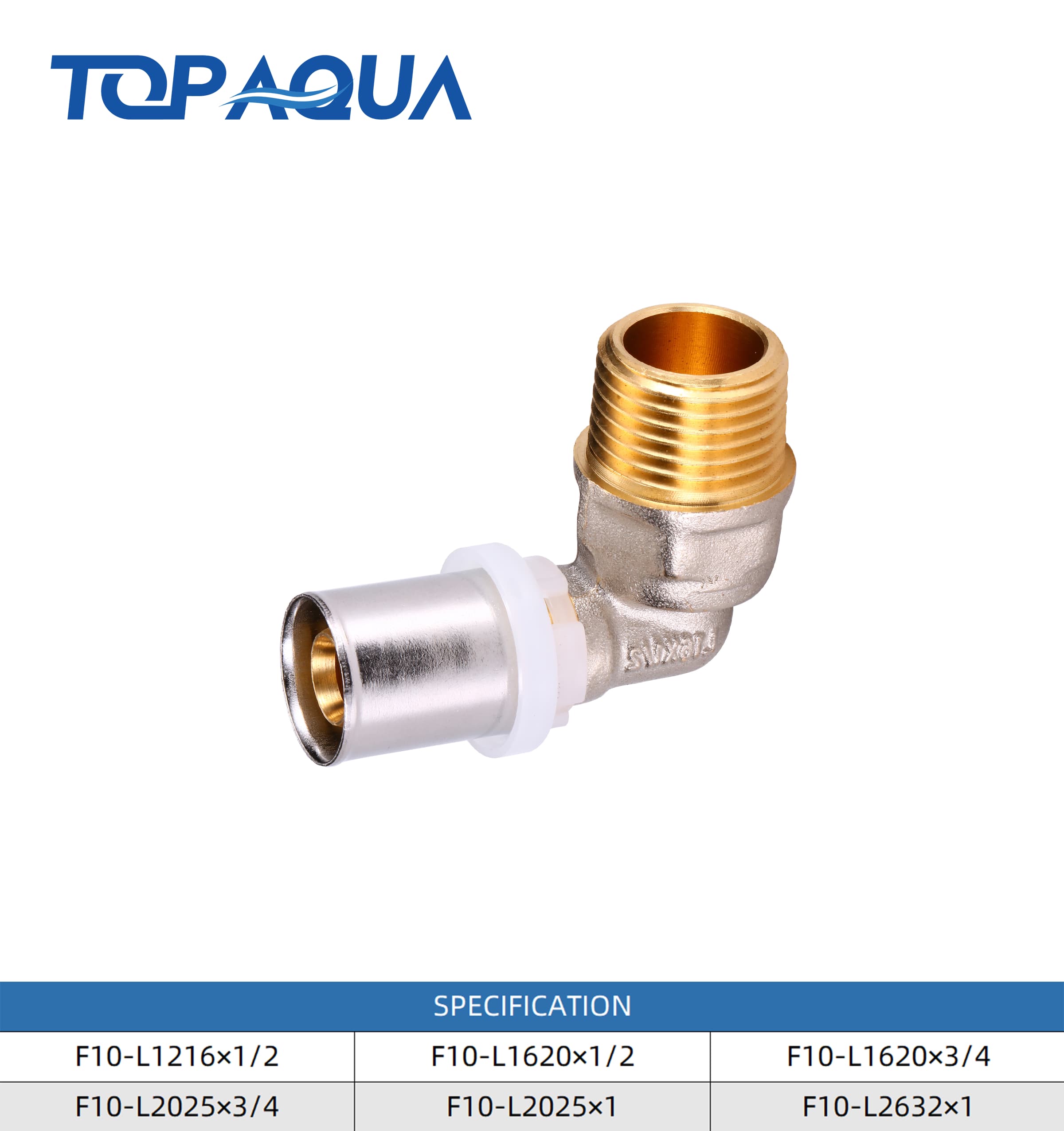 Brass Multipress LBP fittings male elbow