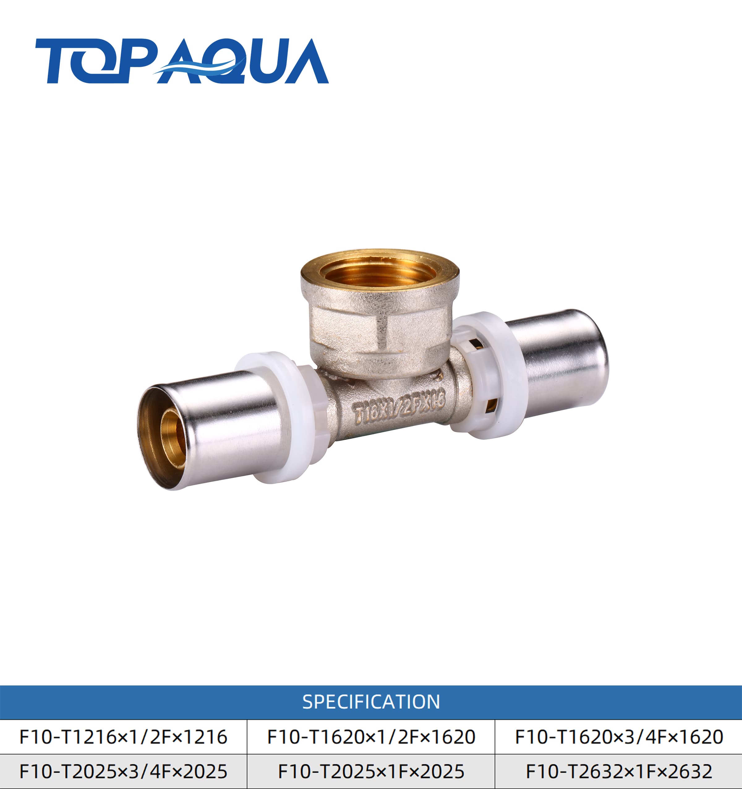 Brass Multipress LBP fittings female tee
