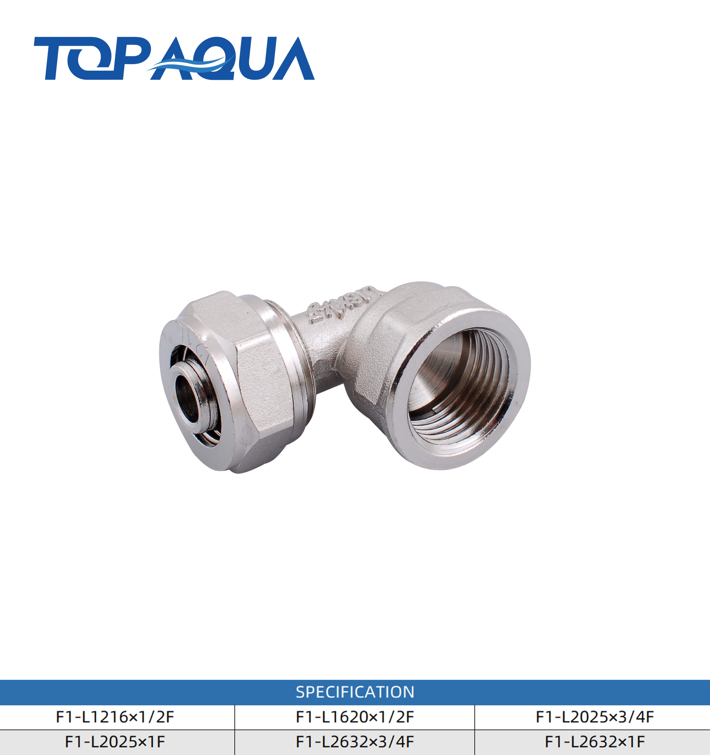 Compression fittings female elbow