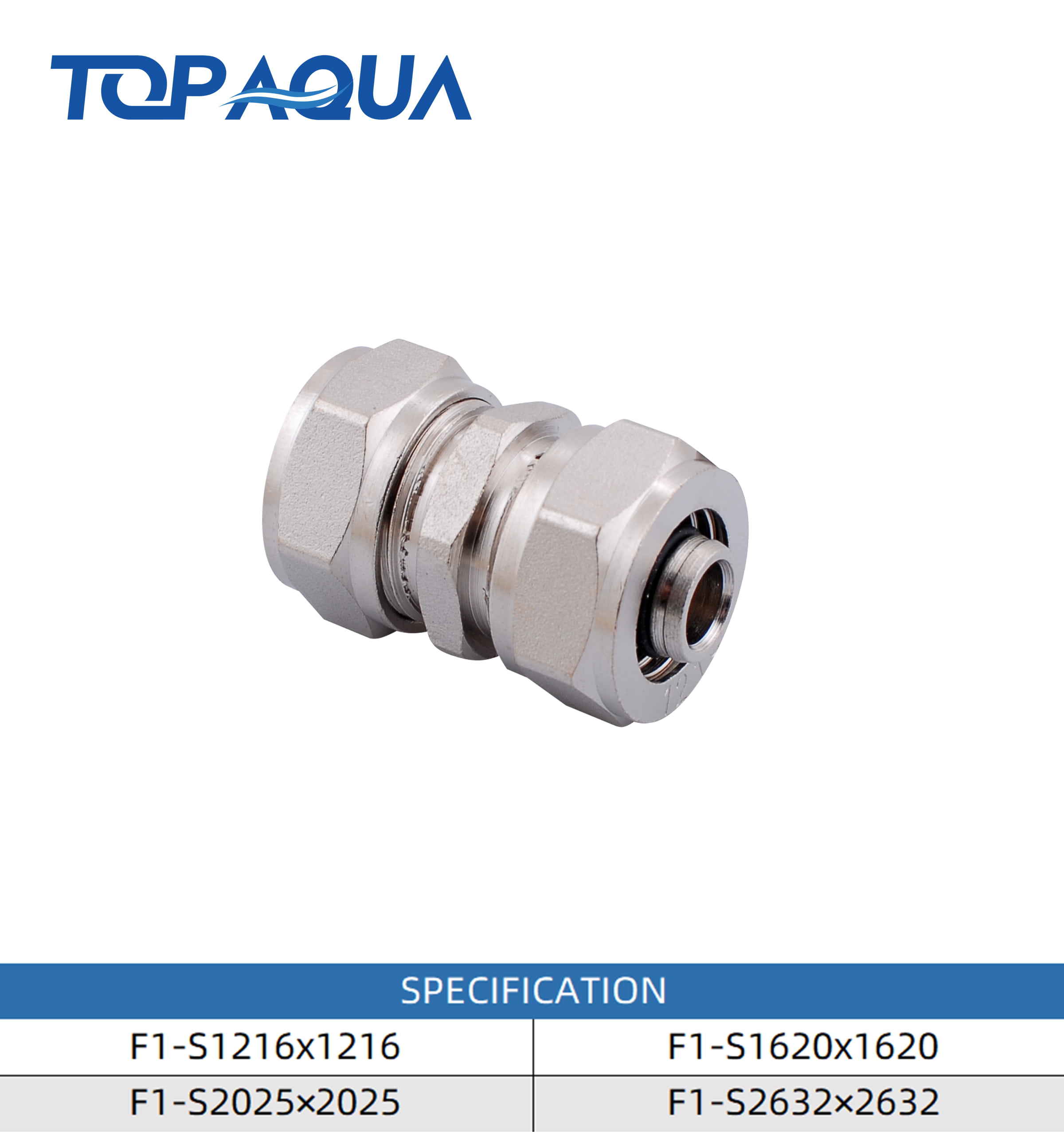 Compression fittings equal straight union