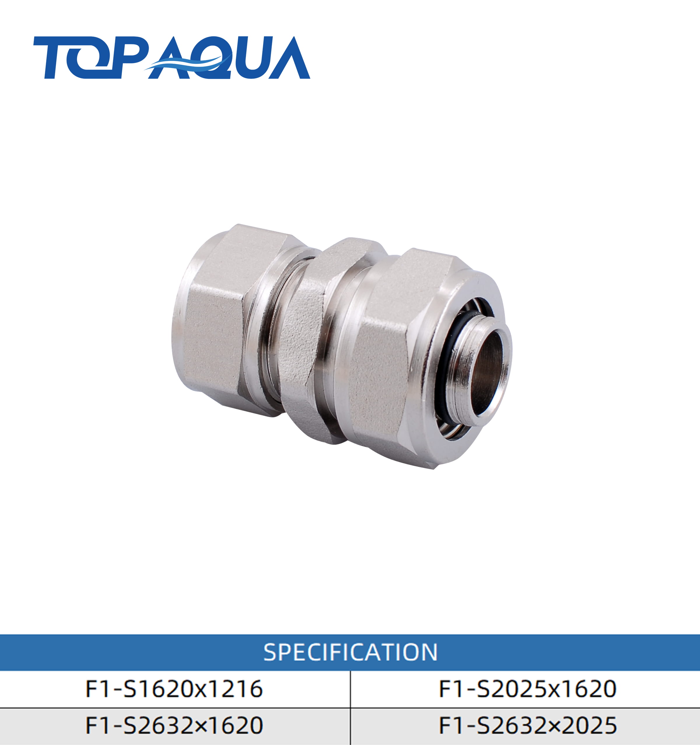 Compression fittings unequal straight union