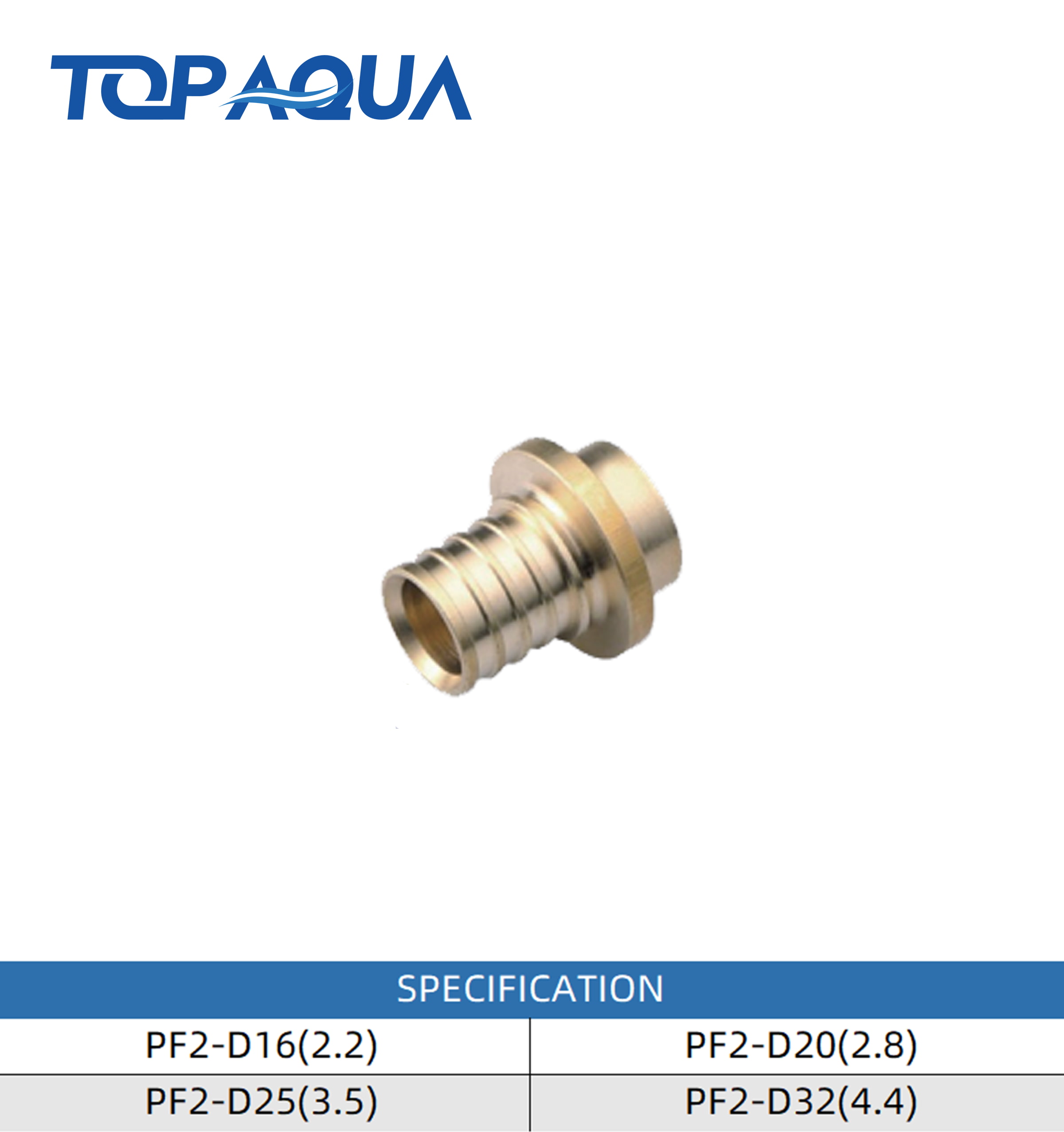 PF2 pull-on fittings end cap